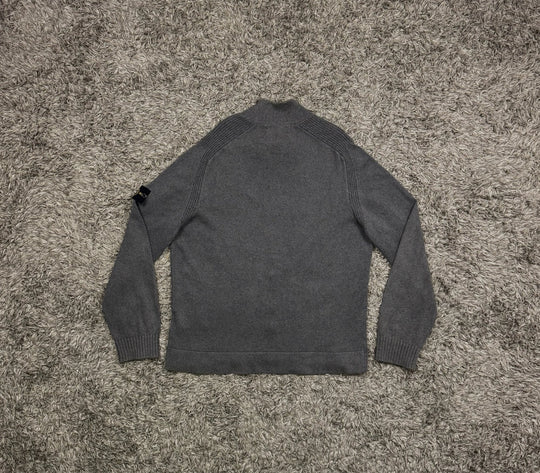 Stone Island cardigan in lana con zip