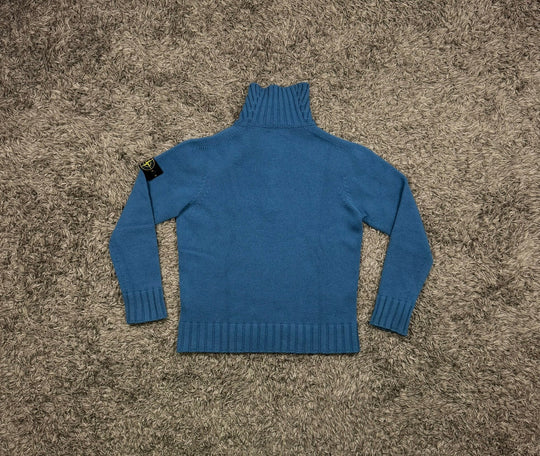 Stone Island maglione half zip con bottoni