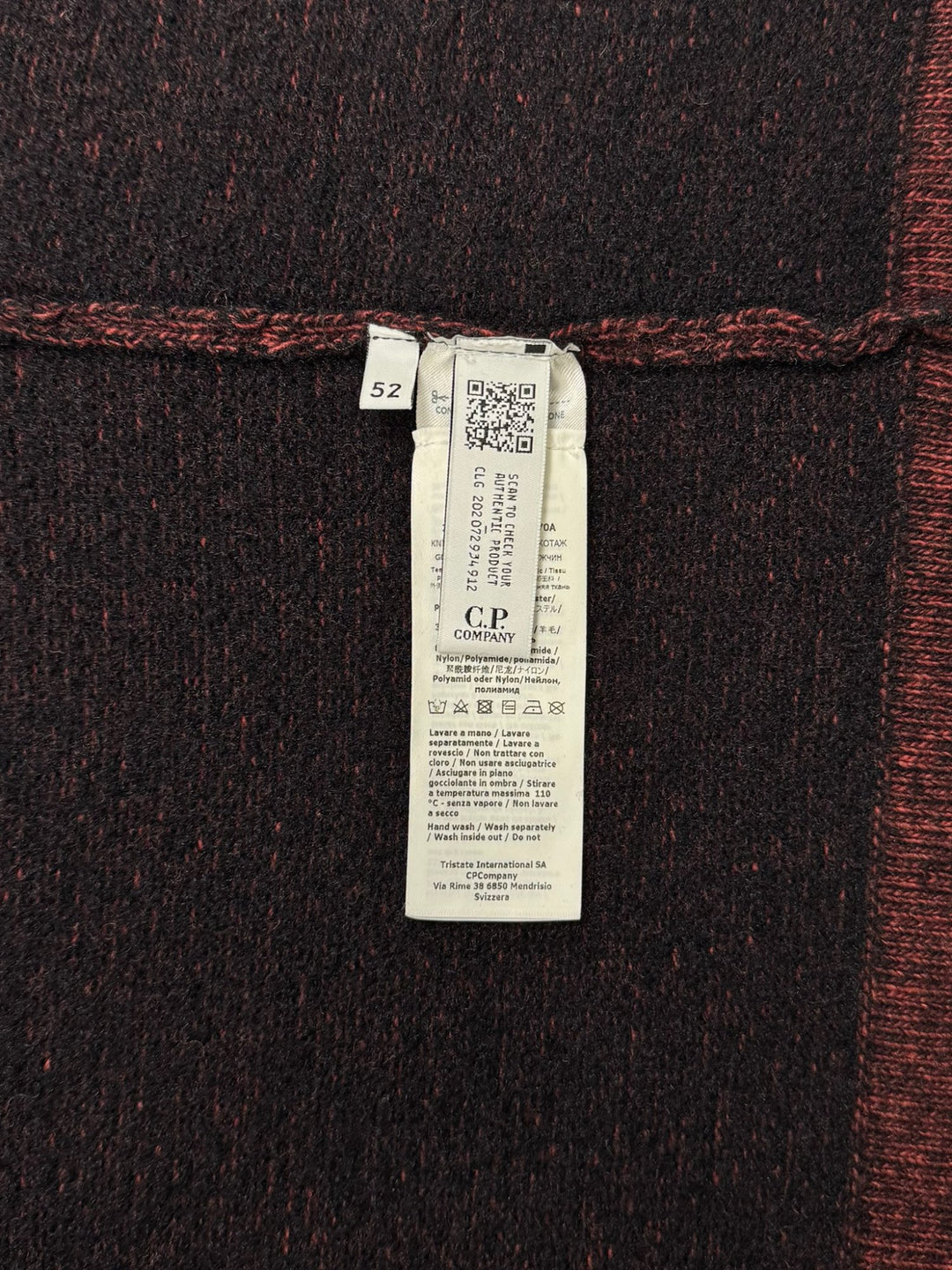 C.P. COMPANY maglione full zip in lana