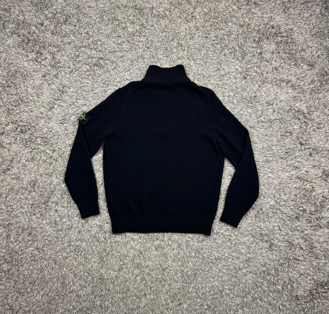 Stone Island maglione con zip e bottoni