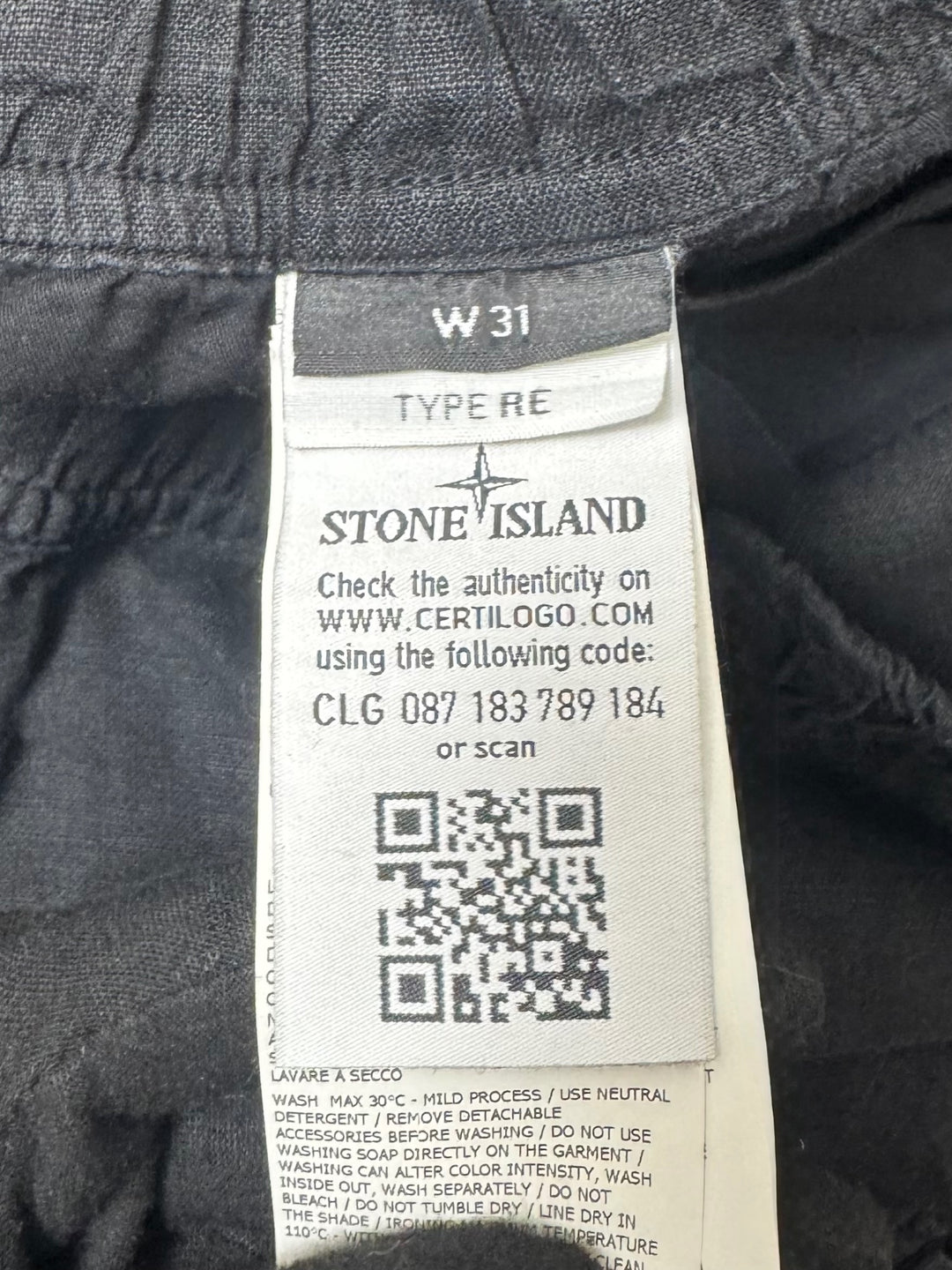 Stone Island bermuda lino