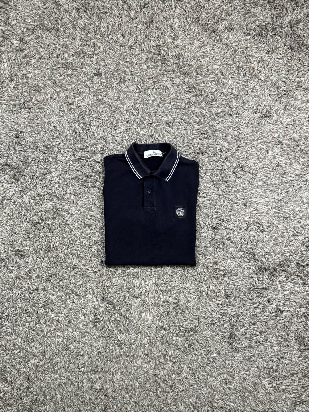 Stone Island Polo Dettagli Bianchi