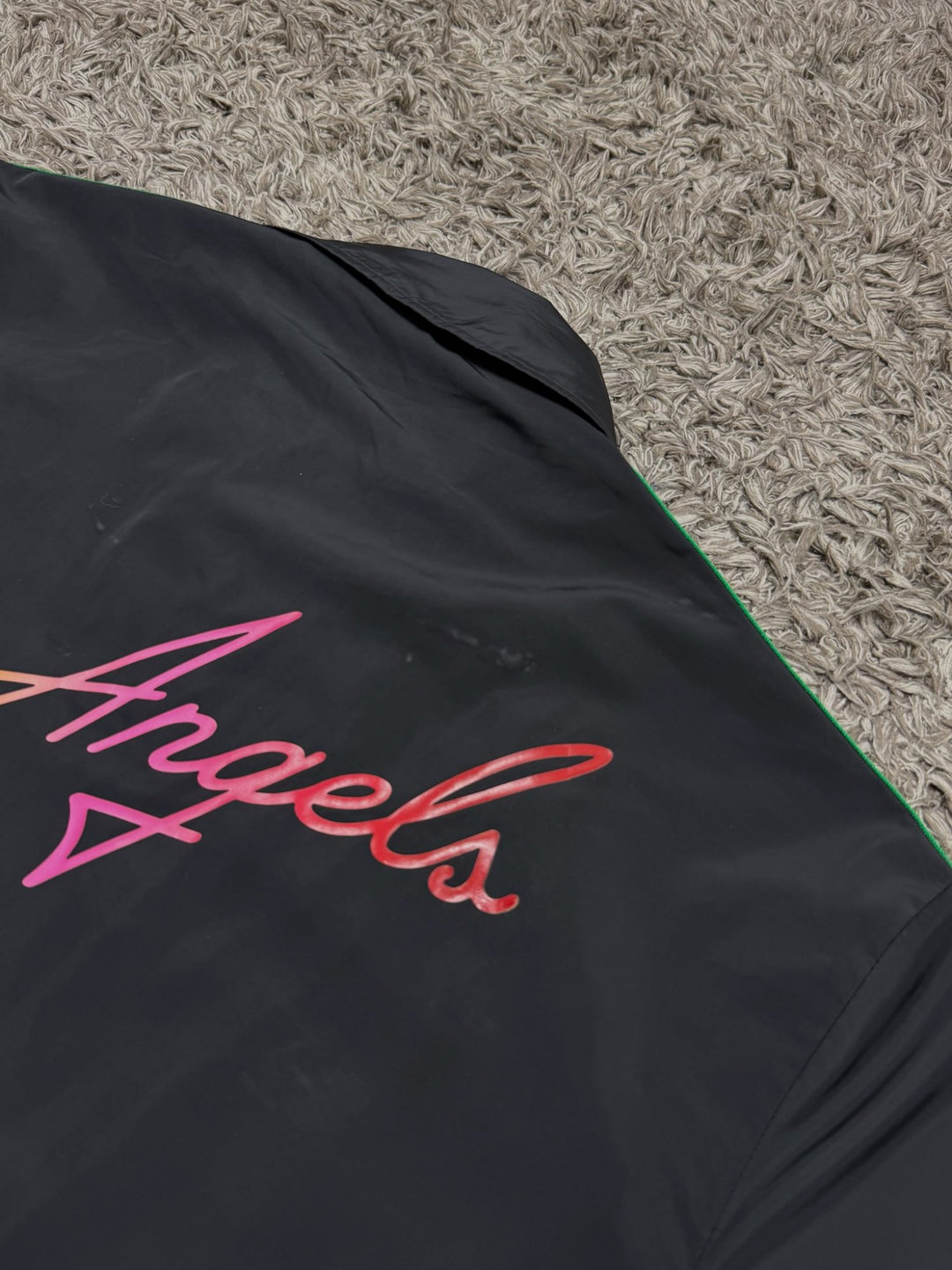 Palm Angels giacca con scritta posteriore