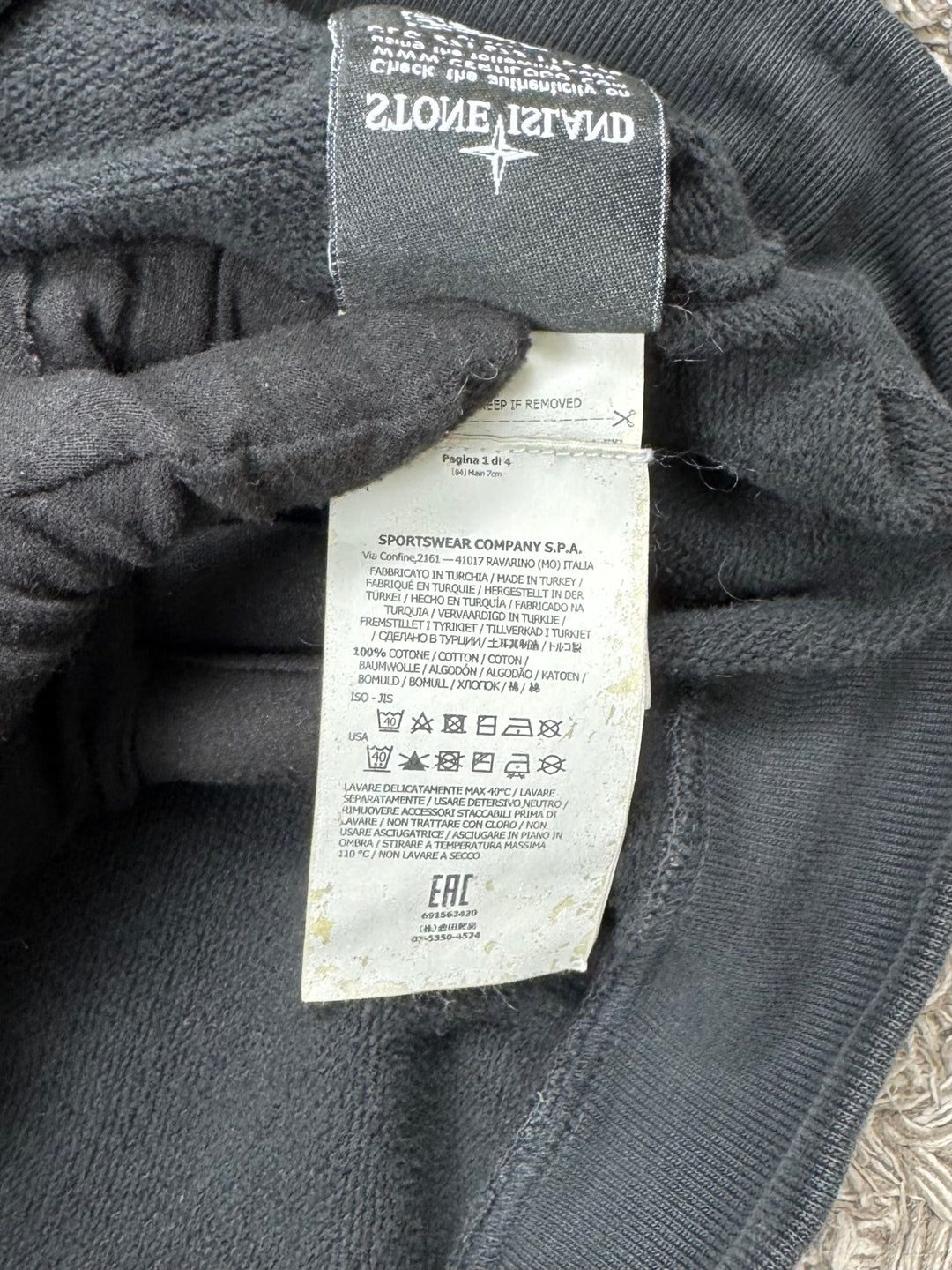 Stone Island felpa girocollo