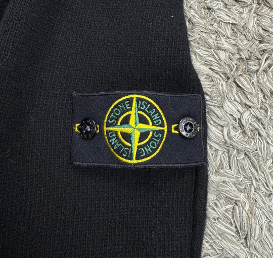 Stone Island maglione con zip e bottoni
