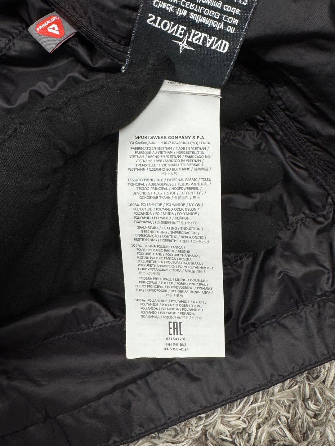 Stone Island Giubbotto Micro Rip Stop With Primaloft