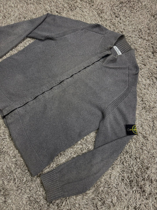 Stone Island cardigan in lana con zip