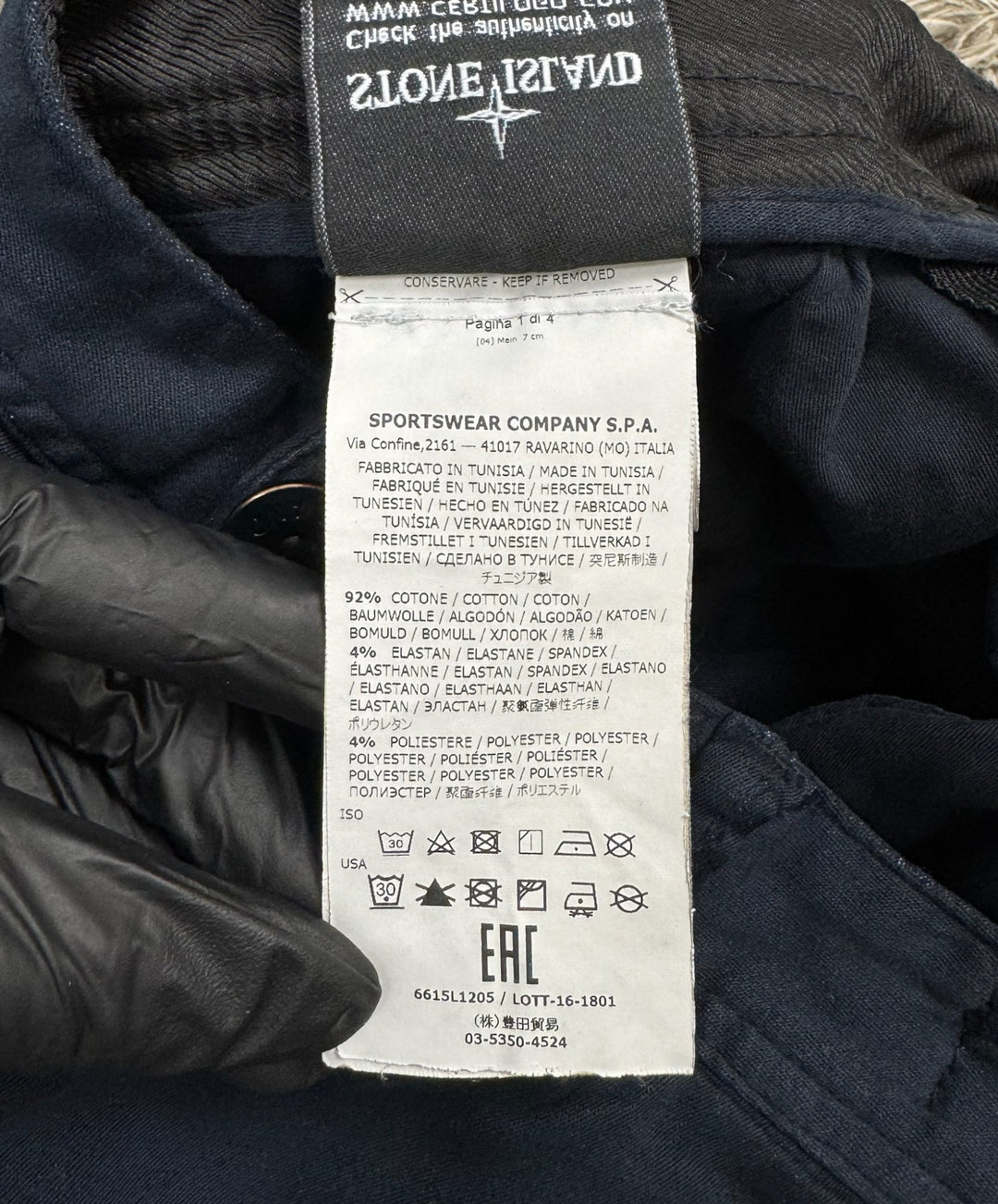 Stone Island pantalone corto cargo