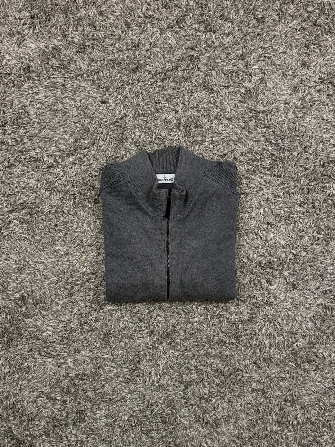 Stone Island cardigan in lana con zip
