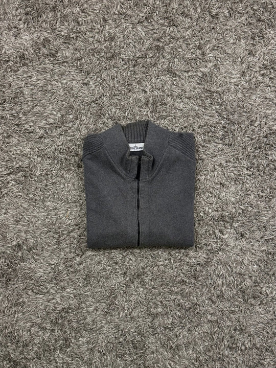 Stone Island cardigan in lana con zip