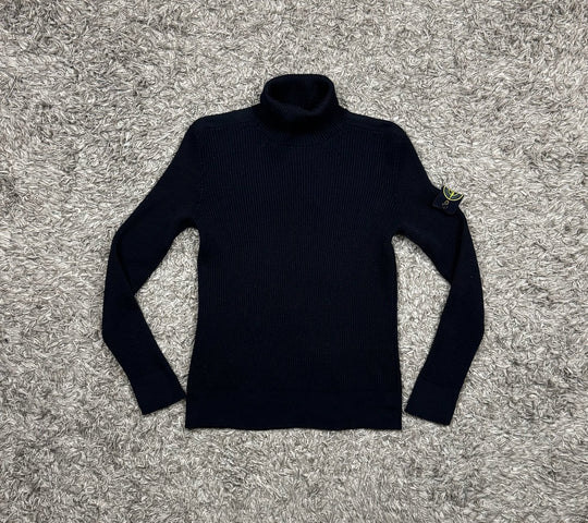 Stone Island maglione dolcevita a coste