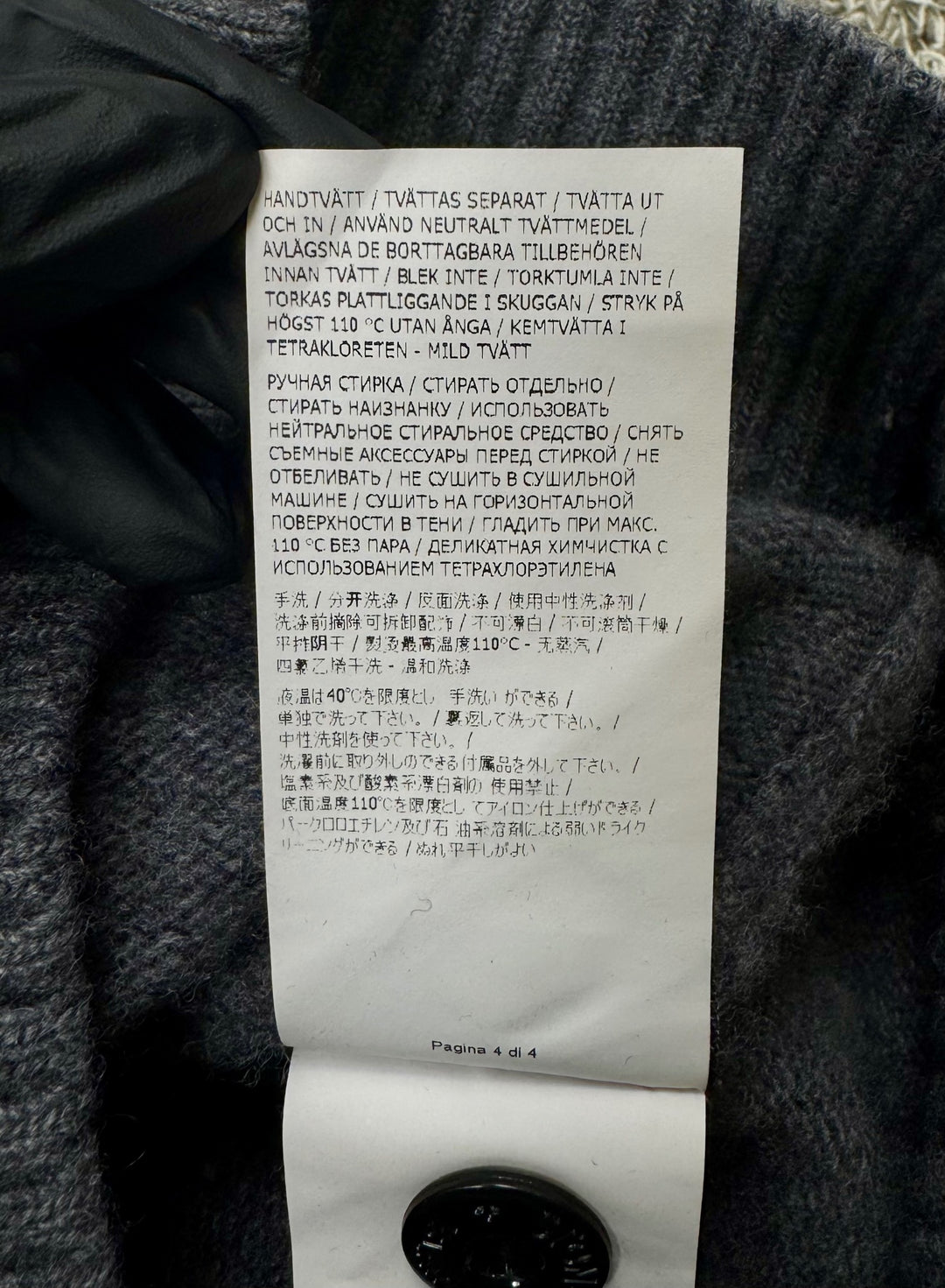 Stone Island maglione in lana con bottoni
