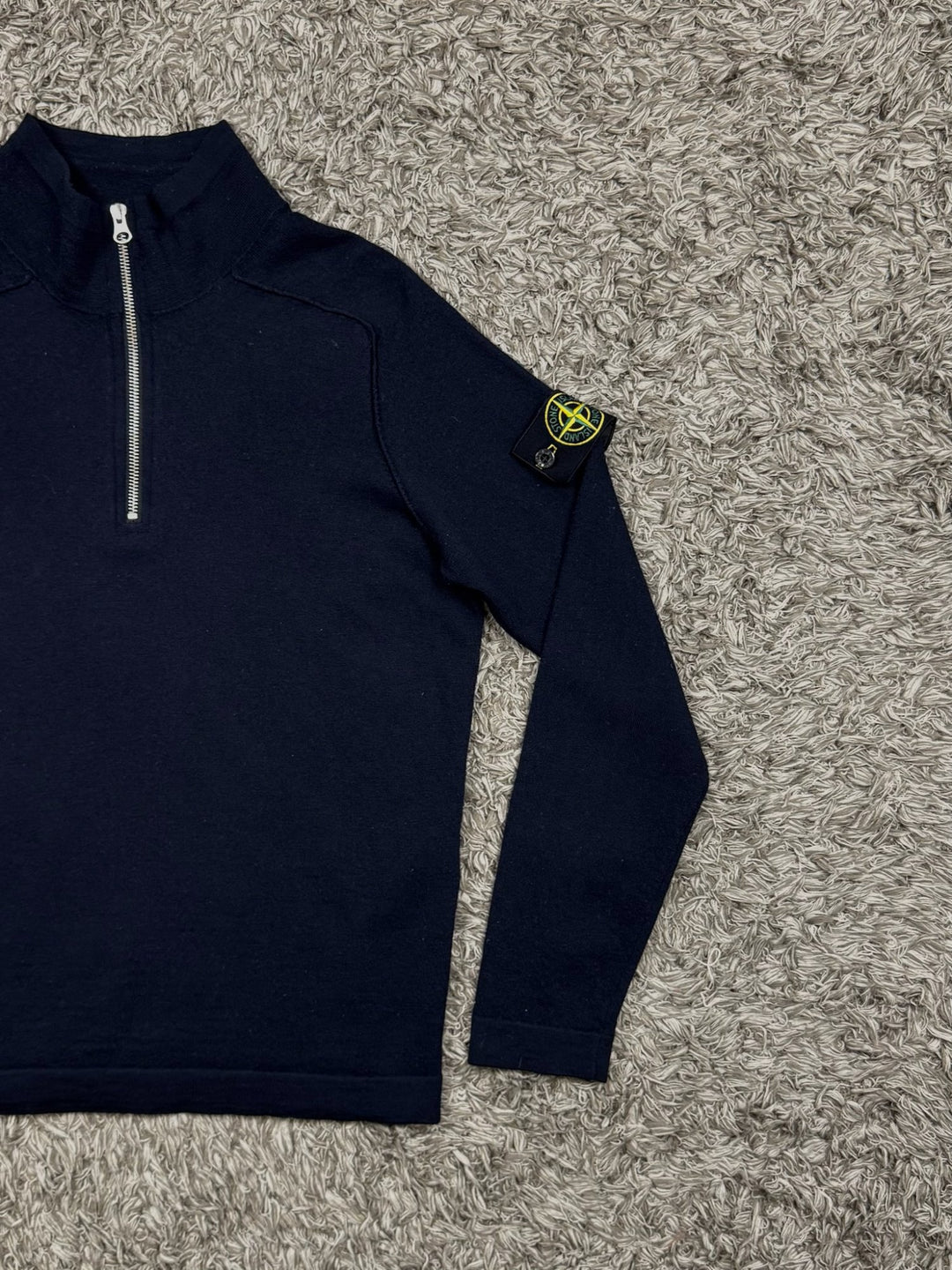 Stone Island maglione in lana half zip