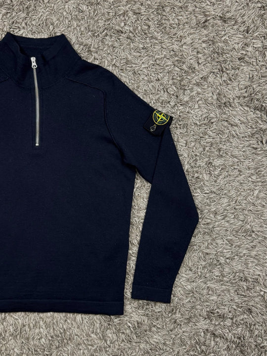 Stone Island maglione in lana half zip
