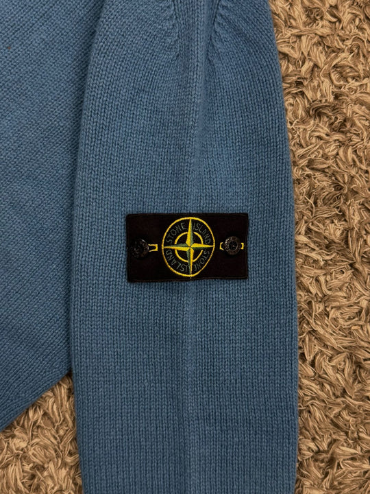 Stone Island maglione half zip con bottoni