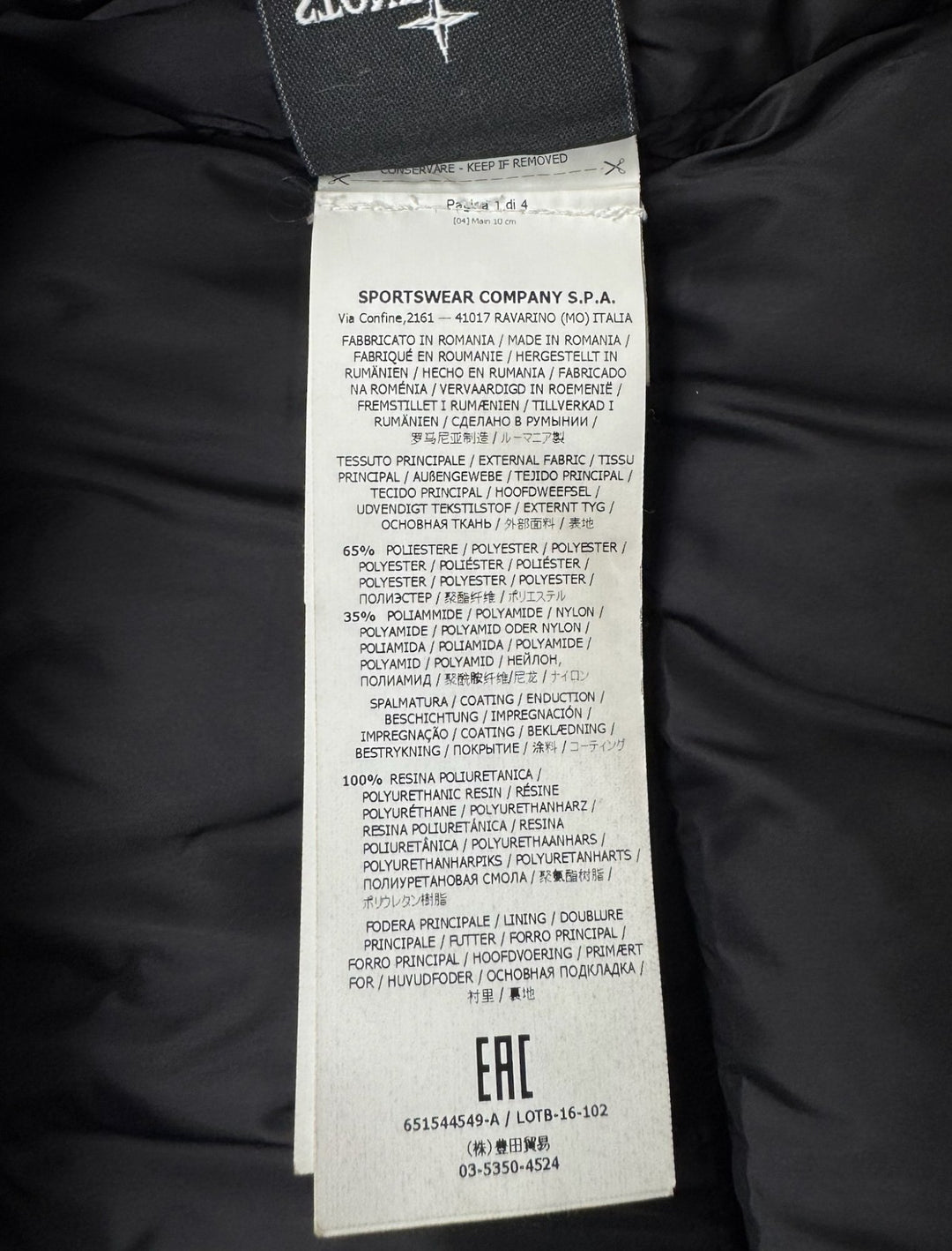 Stone Island Parka Costumized