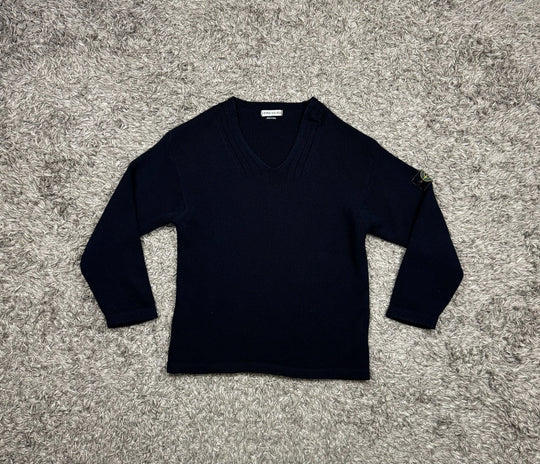 Stone Island maglione in lana collo a v