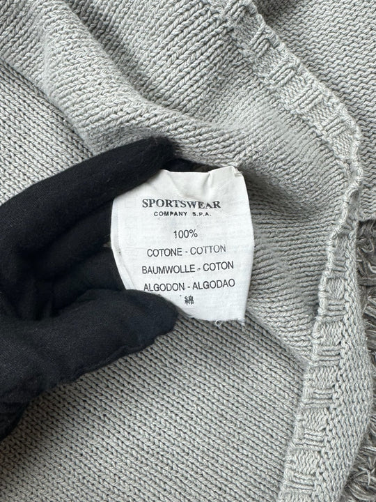 Stone Island maglione in cotone vintage collo a v