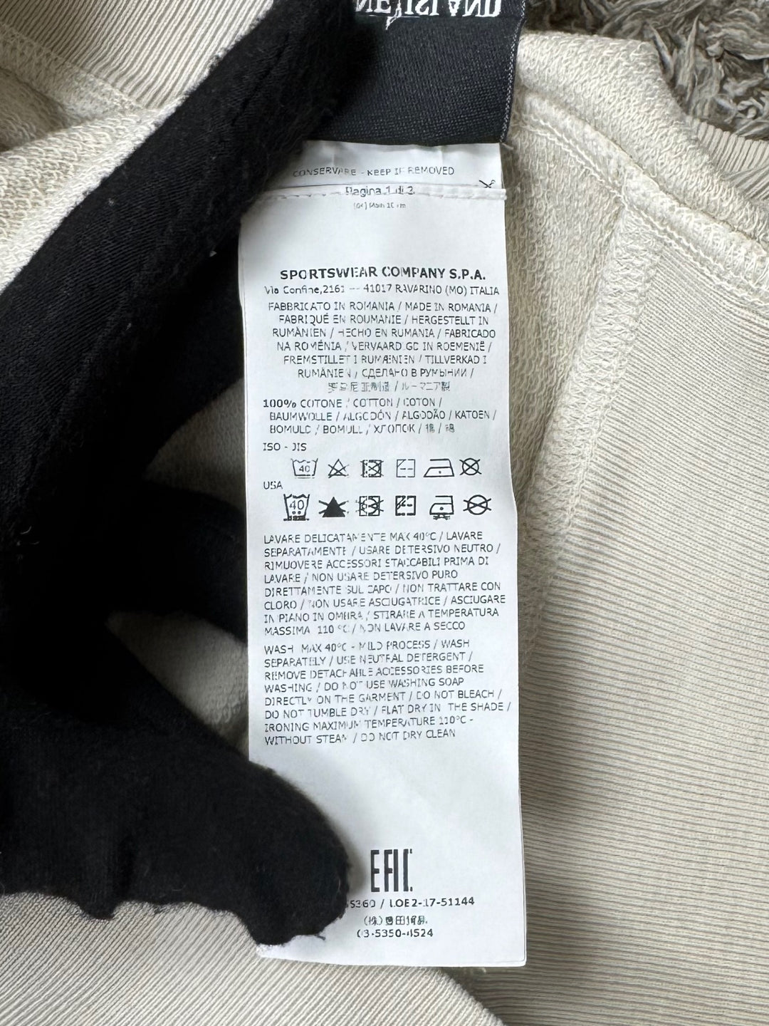 Stone Island Felpa Girocollo