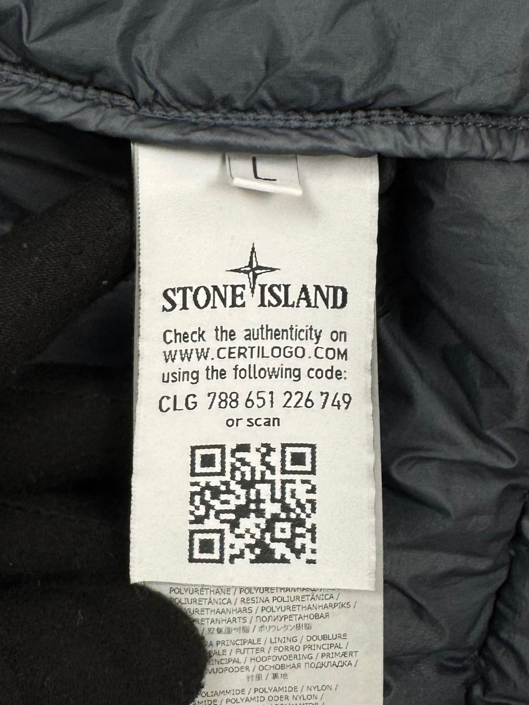 Stone Island Garment Dyed Micro Yarn Down