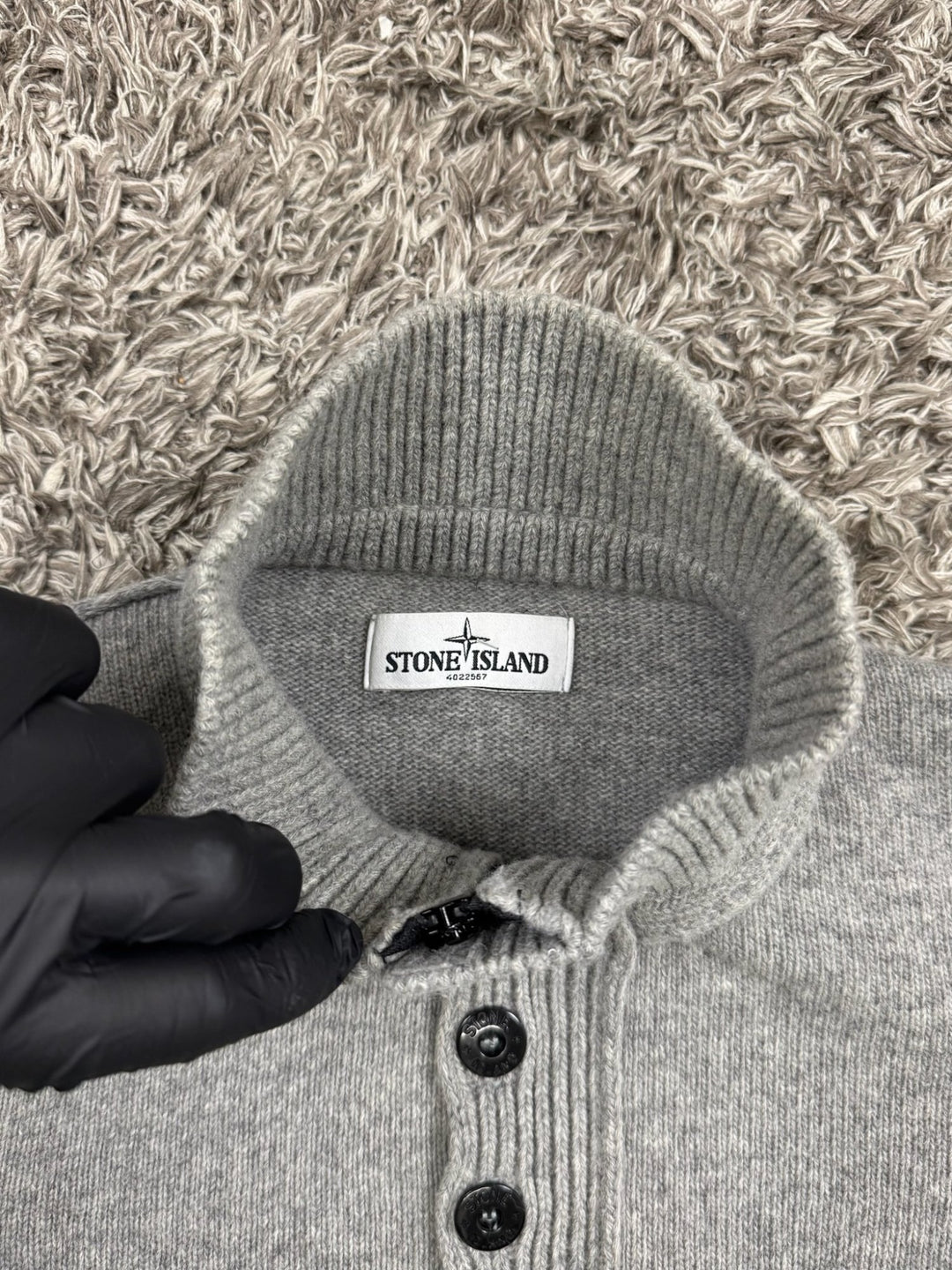 Stone Island maglione lana half zip