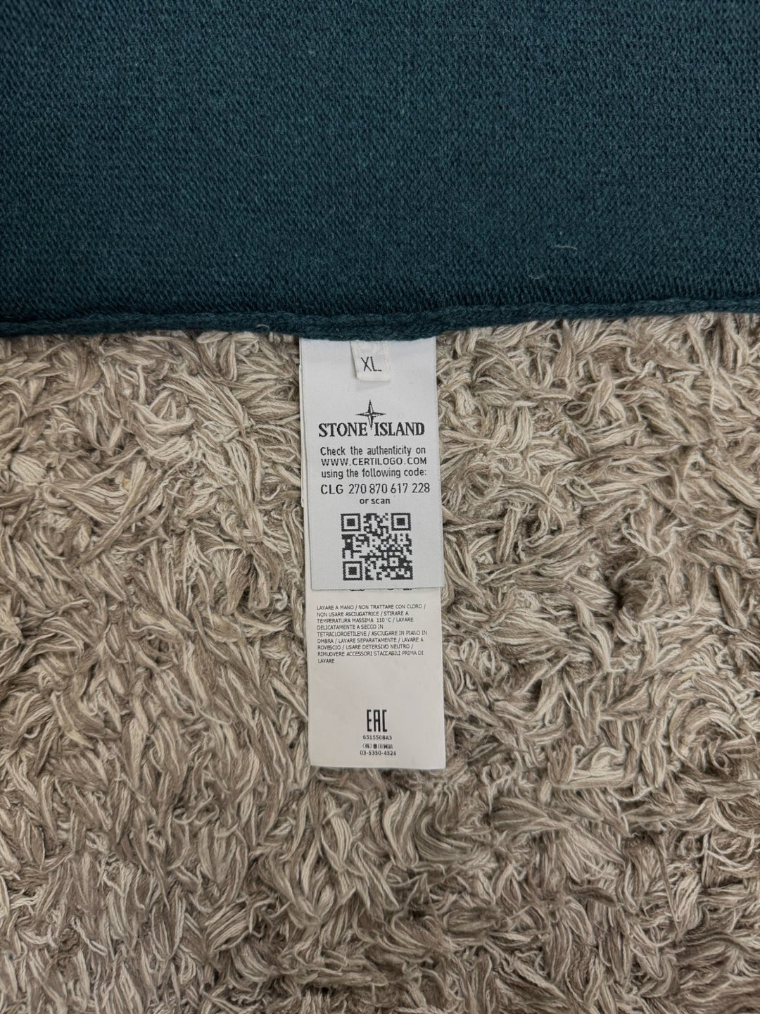Stone Island Marline Half zip in lana